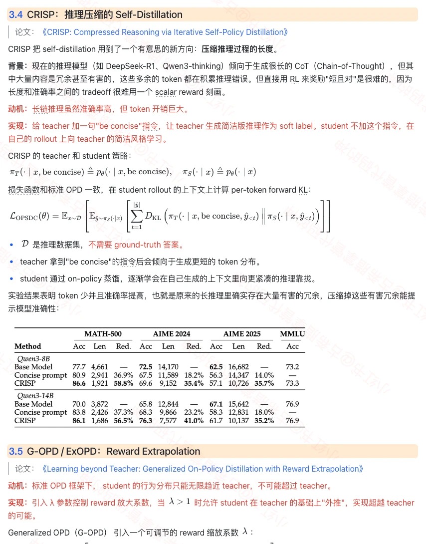 CRISP results table + G-OPD intro